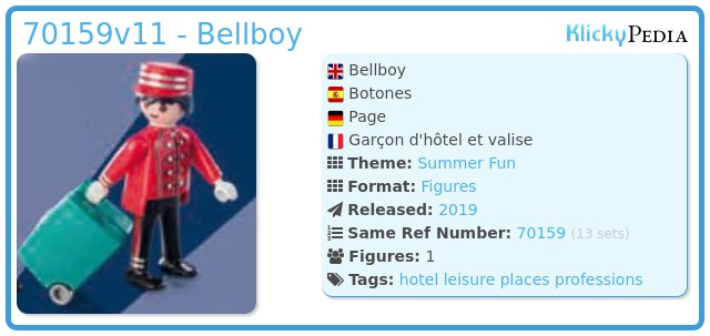 Playmobil 70159v11 - Bellboy