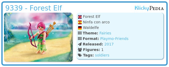 Sparsommelig Elskede hjemme Playmobil Set: 9339 - Forest Elf - Klickypedia