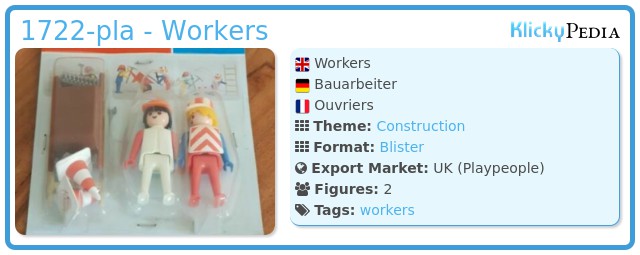 Playmobil 1722-pla - Workers