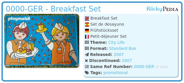 Playmobil 0000-GER - Breakfast Set