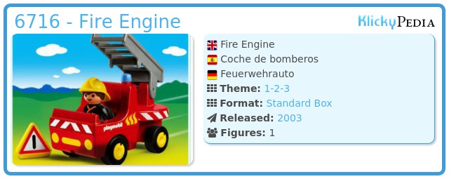 Playmobil 6716 - Fire Engine