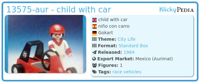 Playmobil 13575-aur - child with car