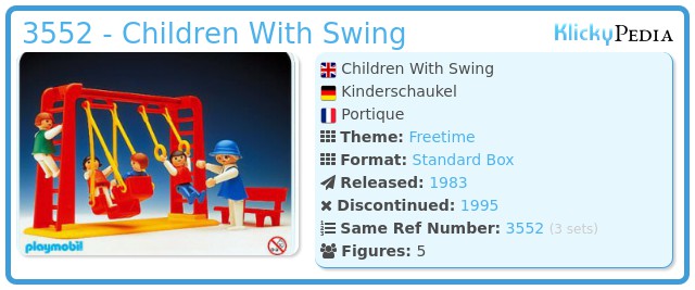 Playmobil 3552 - Children With Swing