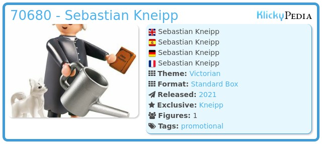 Promofigur OVP neu Playmobil 70680 Sebastian Kneipp 
