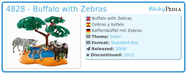 Playmobil 4828 - Buffalo with Zebras