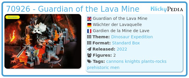 Playmobil 70926 - Guardian of the Lava Mine