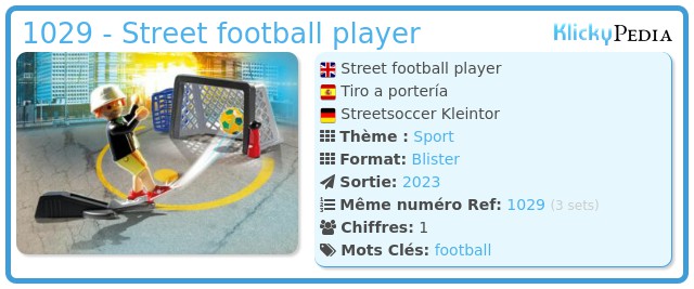 Playmobil 1029 - Street football player