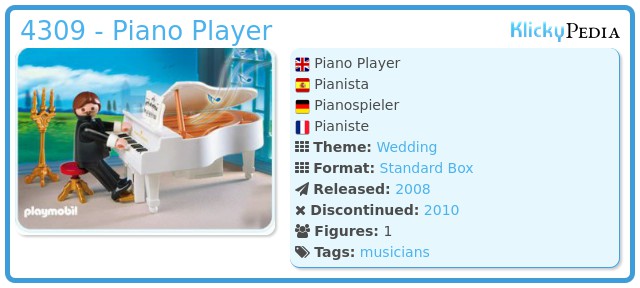 Playmobil 4309 - Piano Player