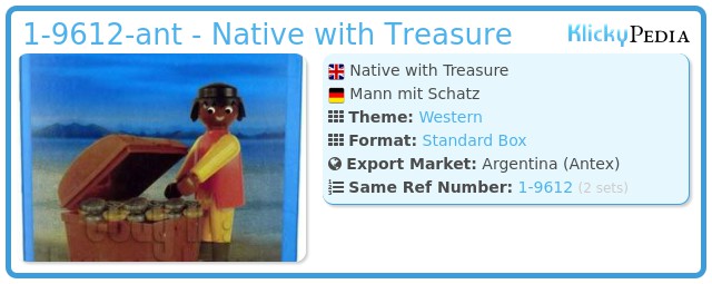 Playmobil 1-9612-ant - Native with Treasure