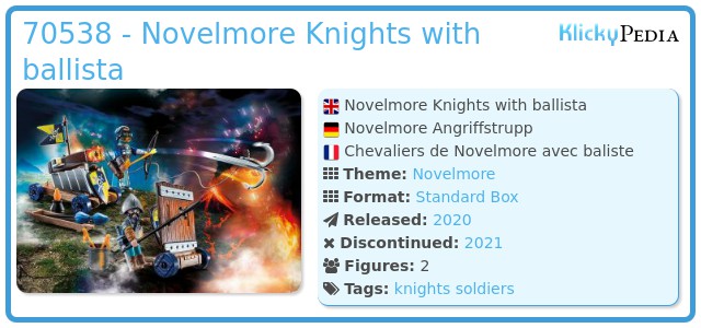 Playmobil 70538 - Novelmore Knights with ballista