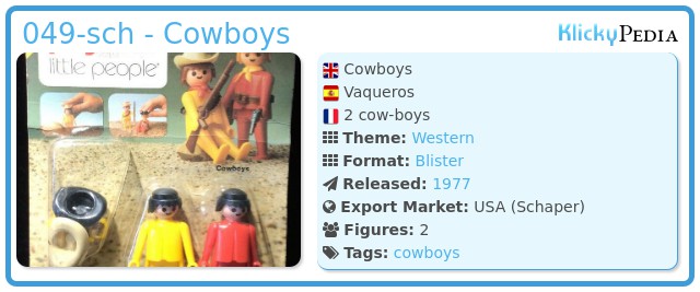 Playmobil 049-sch - Cowboys