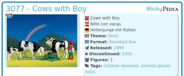 Playmobil 3077 - Cows with Boy
