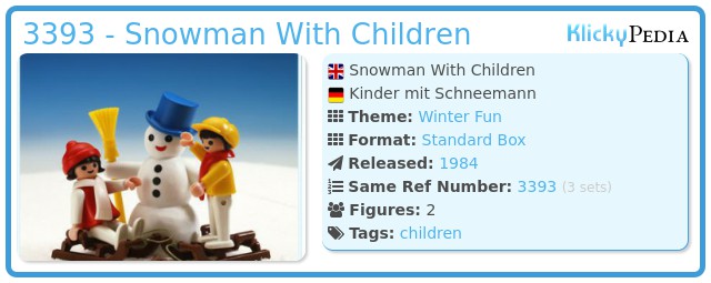 Playmobil 3393 - Snowman With Children
