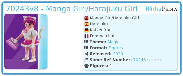 Playmobil 70243v8 - Manga Girl/Harajuku Girl