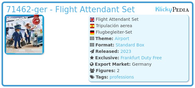 Playmobil 71462-ger - Flight Attendant Set