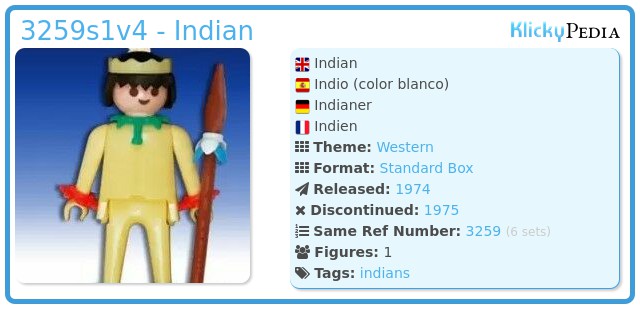 Playmobil 3259s1v4 - Indian
