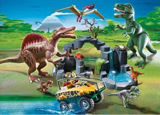 Playmobil - 5019-ger - Expédition Dino avec véhicule amphibie