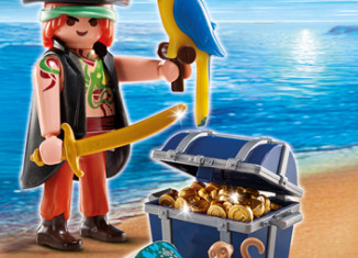 Playmobil - 5855-gre - Pirate with parrot - Detail Playmobil - 5855-gre - Pirate with parrot