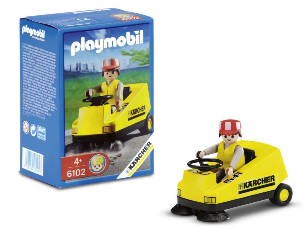 Playmobil Sonderfigur KÄRCHER KEHRMASCHINE  6102 NEU/ OVP 