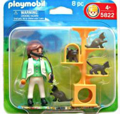 Playmobil - 5822-usa - Vet and Cat Duo-Pack