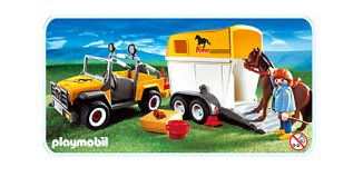 Playmobil - 3249s2 - Geländewagen und Pferdetransporter