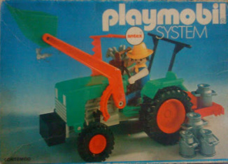 Playmobil - 3500v2-ant - Green Tractor & Farmer