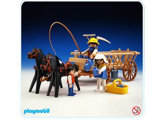 Playmobil - 3503s2 - Carreta tirada por caballos