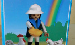 Playmobil - 3595v1-ant - Farmer with chicks