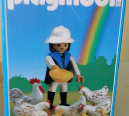 Playmobil - 3595v1-ant - Farmer with chicks