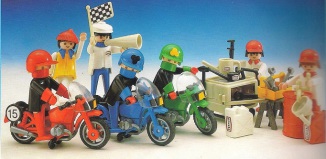 Playmobil - 3918-esp - Motorrad-Rennen