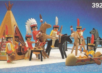 Playmobil - 3926-esp - Indianer mit Tipi und Kanu