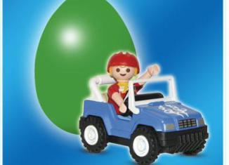 Playmobil - 4924v3 - Green Egg Boy in Blue Jeep