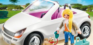 Playmobil - 5585 - Convertible with Woman and Puppy