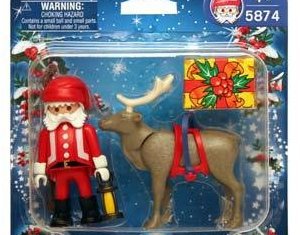 Playmobil - 5874-usa - Santa Claus with Reindeer Duo Pack