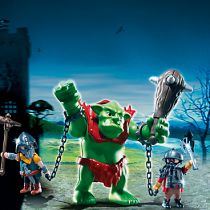 Playmobil - 6004 – Troll gigante con guerreros enanos