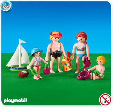 familia Playmobil modern beach family strand plage familie famille citylife 