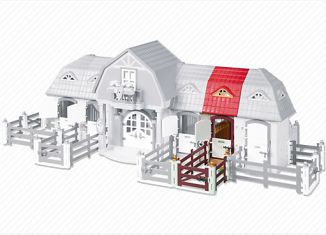 Playmobil - 6254 - Stable Extension for Large Horse Farm with Paddock
