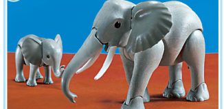 Playmobil - 7017 - Großer und kleiner Elefant