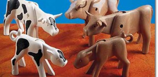 Playmobil - 7042 - 3 vacas y 2 terneros