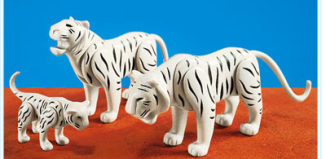 Playmobil - 7698 - 2 Tiger mit Baby - Weiß