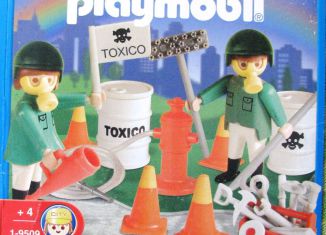 Playmobil - 9509-ant - Equipo de limpieza de desechos tóxicos
