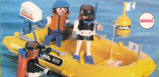 Playmobil - 3804-ant - Divers and Yellow Boat