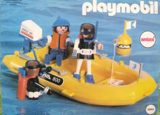 Playmobil - 3804-ant - Divers and Yellow Boat