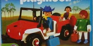 Playmobil - 1-3940-ant - Jeep rouge & famille