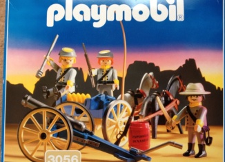 Playmobil - 3056-fra-usa - Konföderierte Artillerie