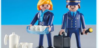 Playmobil - 3107 - Pilot & Stewardess "Austrian Airlines"