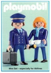 Playmobil 3107 - Pilot & Stewardess "Austrian Airlines" - Box