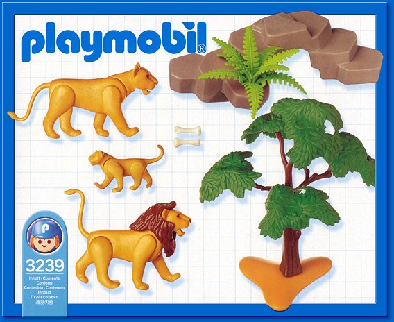 Playmobil 3239s2 - Lion Pride - Back