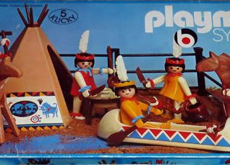 Playmobil - 3250v2 - Indios con Tipi y canoa