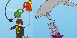 Playmobil - 3330-usa - Diver & Dolphin